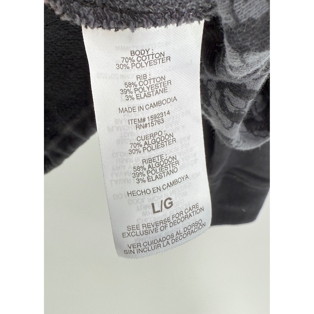 Champion‎ Women's Black Leopard Print Trim Hoodie Size L - Picture 7 of 9